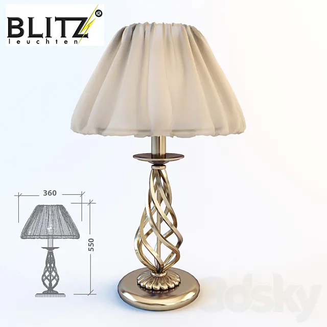 Table lamp Blitz 3DS Max Model