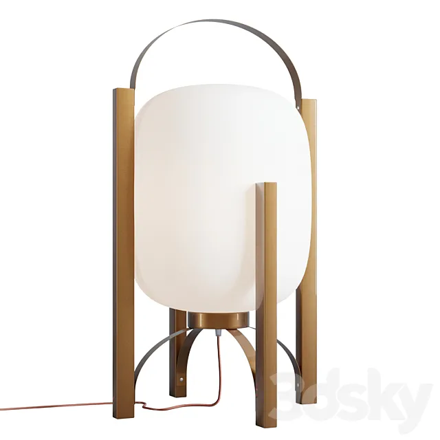 Table lamp Brass Stand Santa & Cole Cestita 3DSMax File