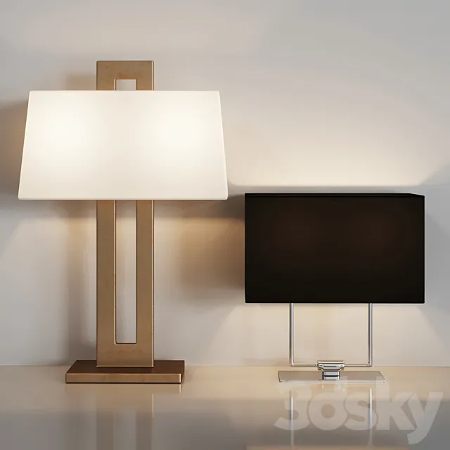 Table lamp by Dantone Home 01 3DSMax File