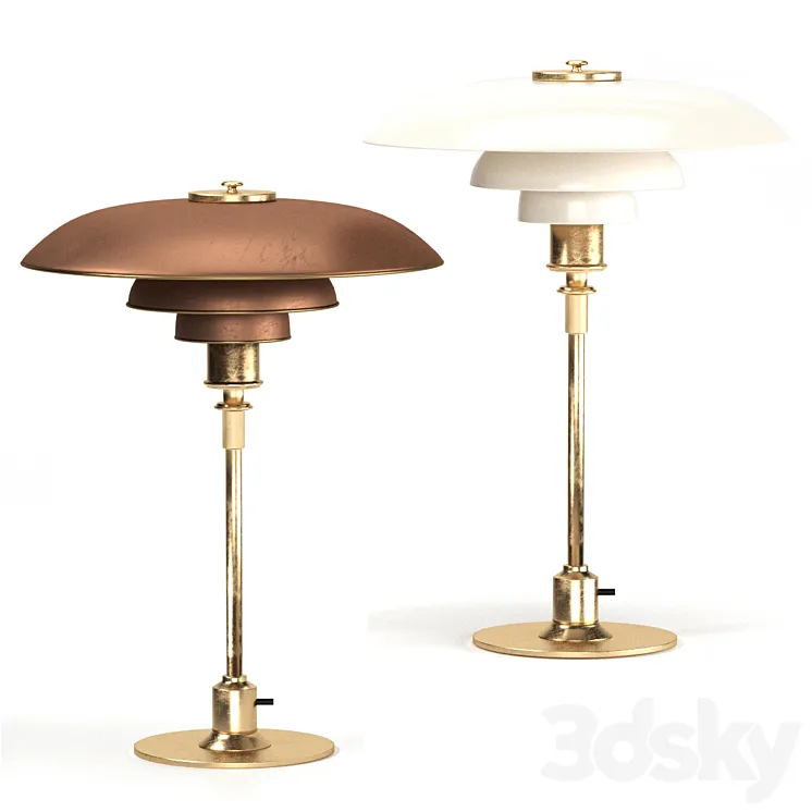 Table Lamp by Poul Henningsen 3DS Max