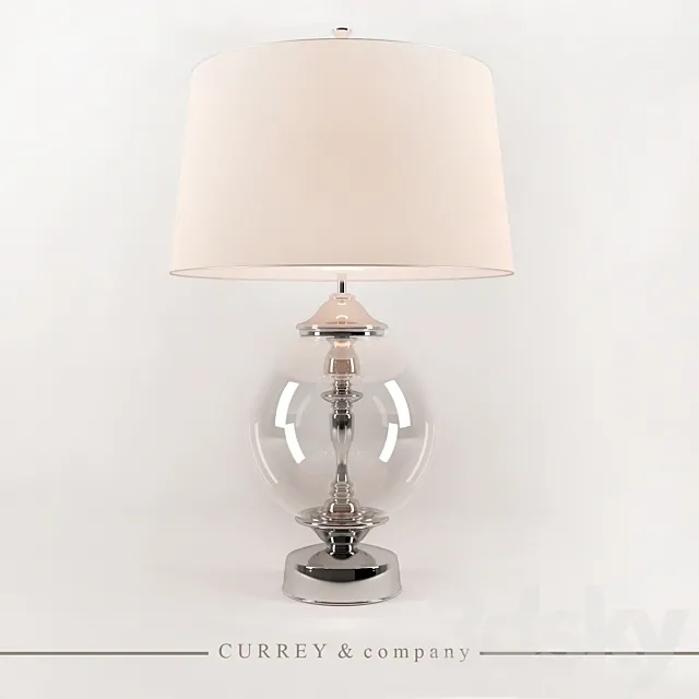 Table lamp “Currey & company” Viewpoint table lamp 3DSMax File