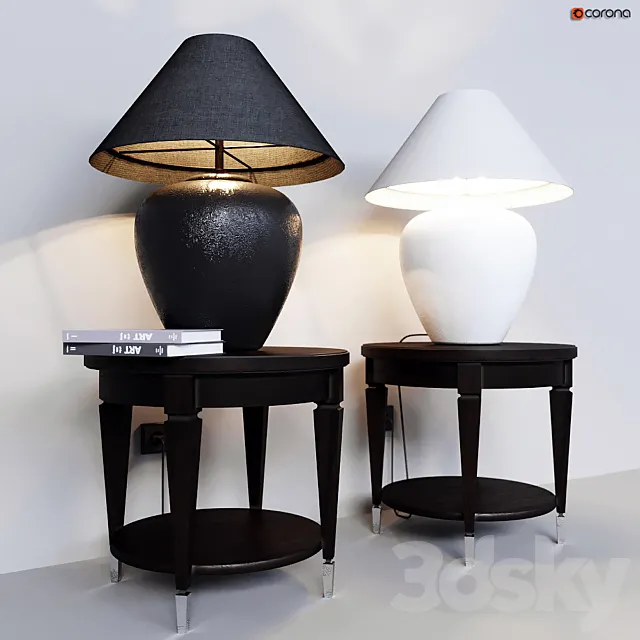 Table lamp Dantone Home Stonehenge and Coffee Table Rondo 3DSMax File