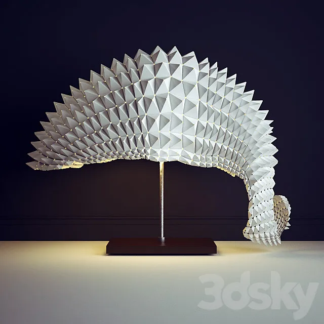 Table lamp Dragon’s tail 3DS Max Model