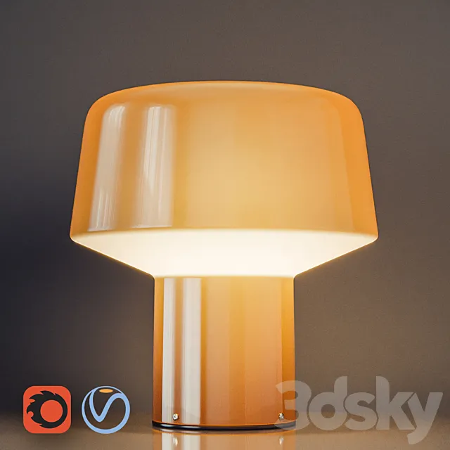 Table lamp FOSCARINI Glass drop 3ds Max