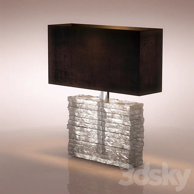 table lamp GLB16 CRYSTAL STRATA LAMP 3ds Max