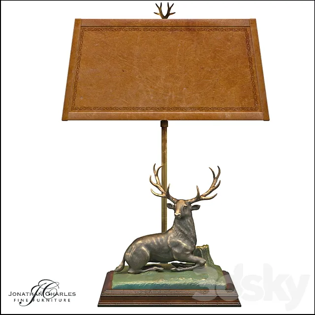 Table lamp Jonathan Charles 3ds Max