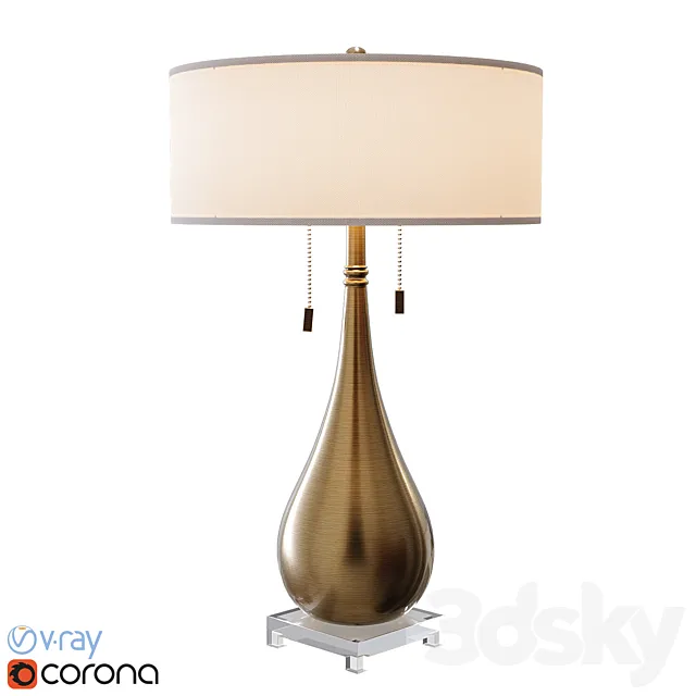 Table lamp Lagrima 3ds Max