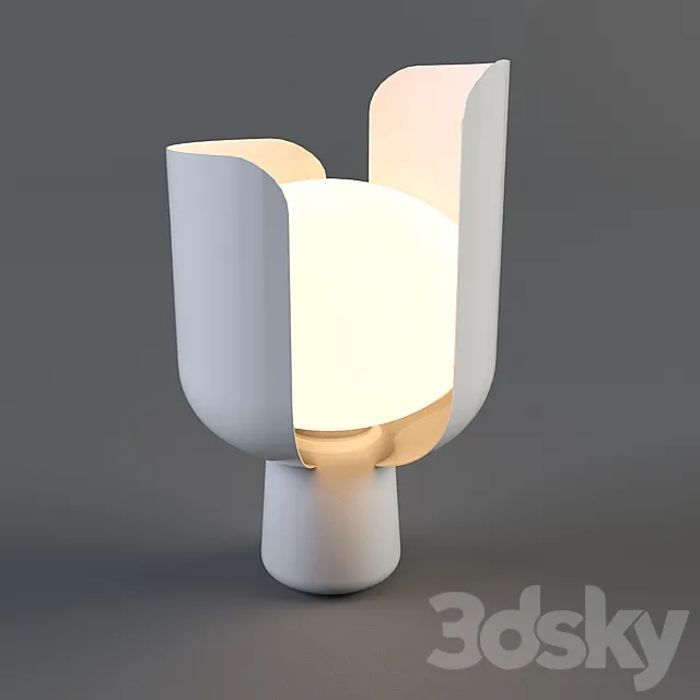 Table lamp. Lampe de table Blom H 24 cm – Fontana Arte 3DSMax File