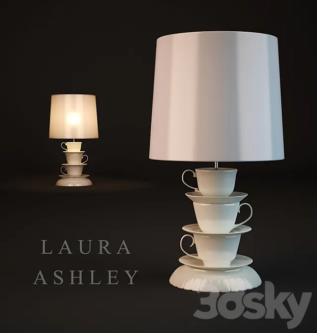 Table Lamp (Laura Ashley) 3DS Max Model