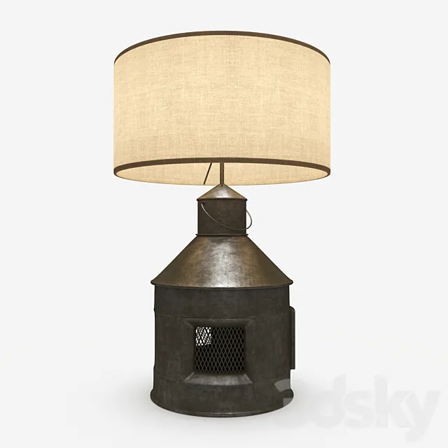 Table lamp loft sryle 3DSMax File