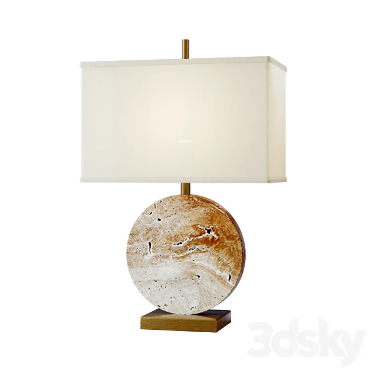 Table lamp Lua Grande Table Lamp beige marble 3DS Max