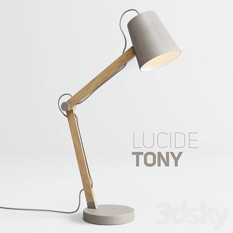 Table lamp LUCIDE TONY 3DS Max