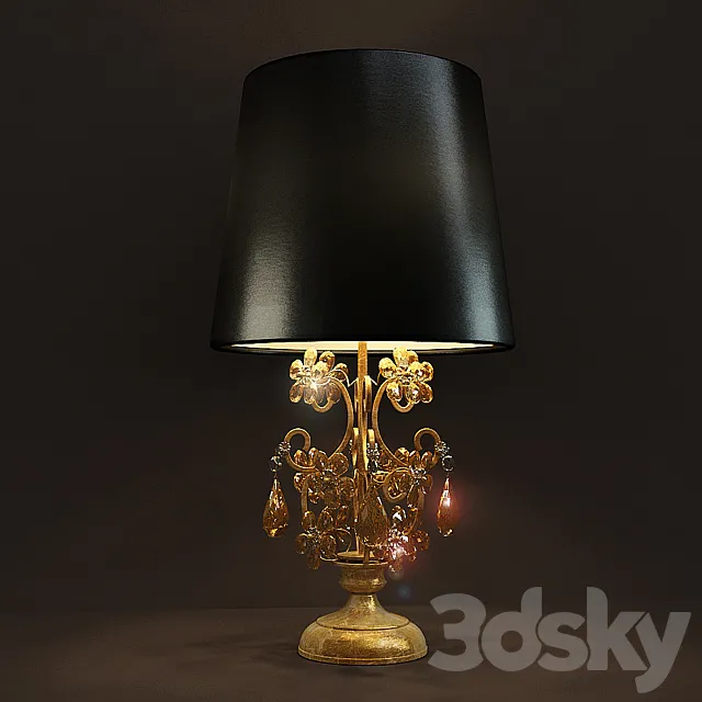 Table lamp Masiero FIORE DI FOGLIA 7200 3DS Max Model