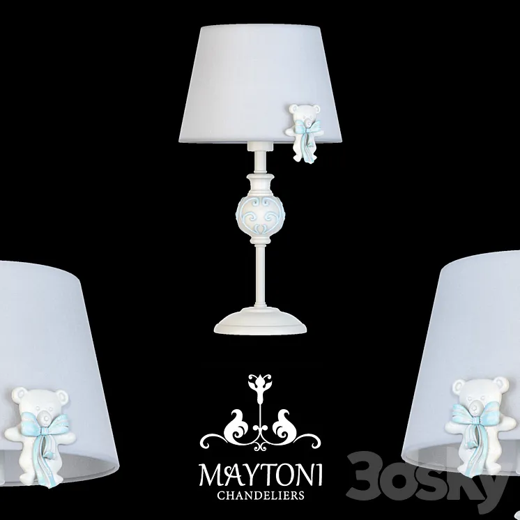 Table lamp Maytoni ARM033-11-BL 3DS Max