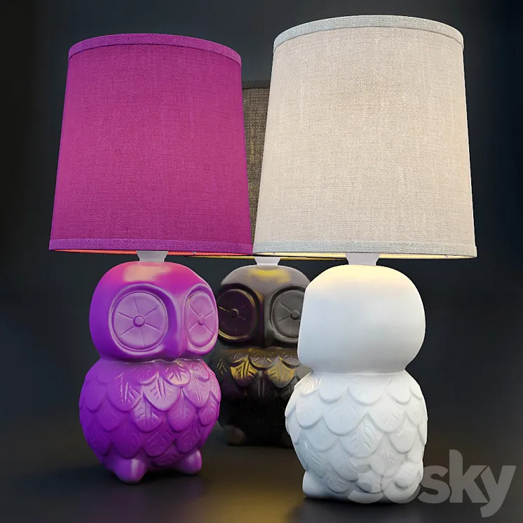 Table Lamp Owl MARKSLOJD Helge 3DS Max