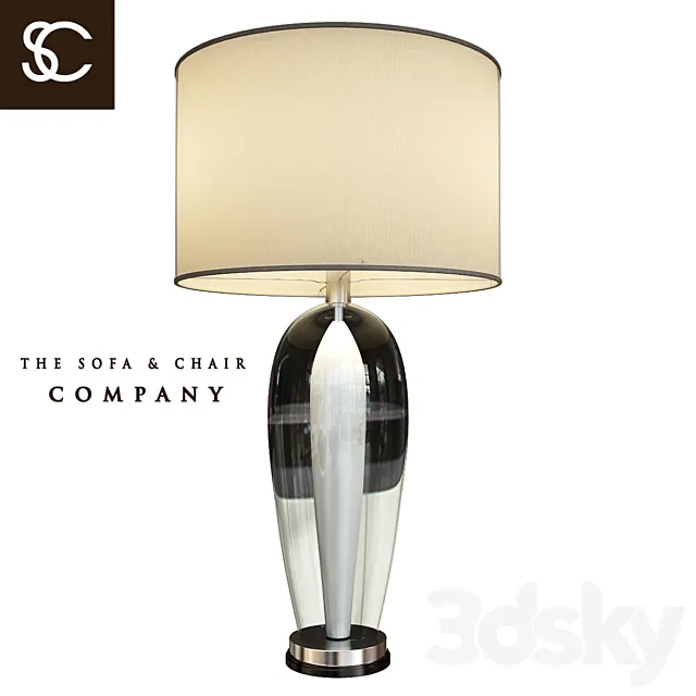 Table lamp PETITE CONCAVE SILVER (The Sofa & Chair Company) 3ds Max