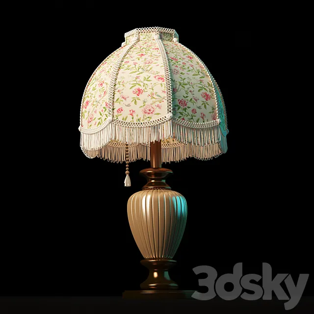 Table lamp retro 3DSMax File