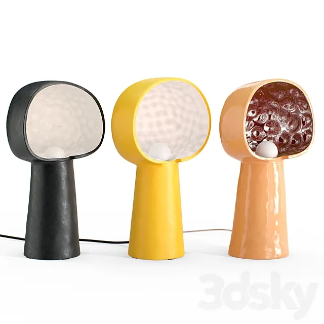 Table lamp set Keni large 3ds Max