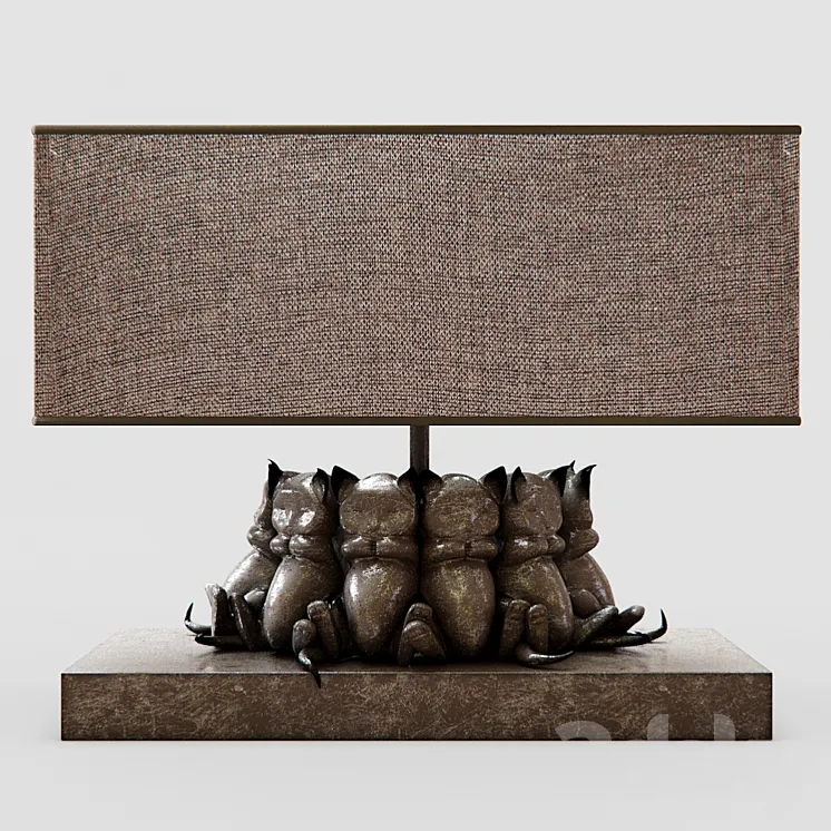 Table Lamp Sleeping Cats by Kare Design 3DS Max