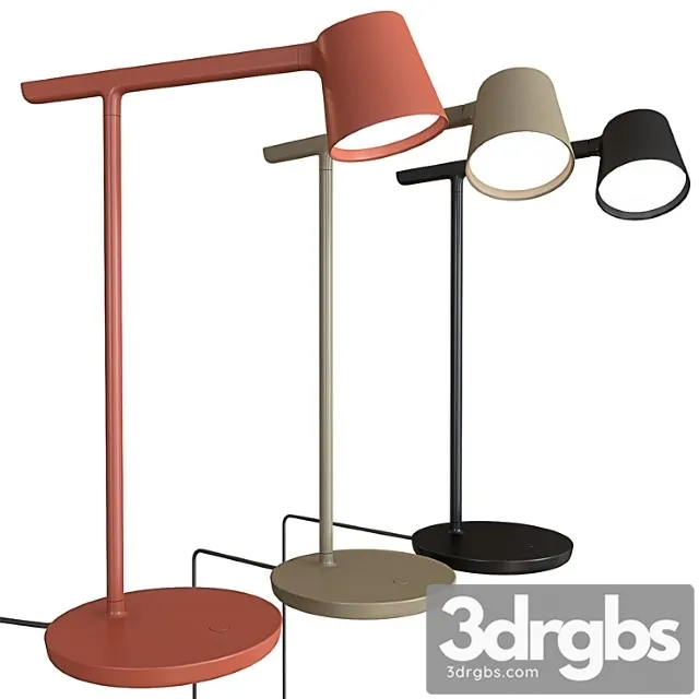 Table Lamp Tip Lamp Copper Brown Black Olive Packshot 3dsmax Download