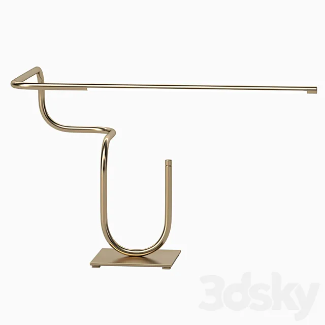 Table lamp Tube 3ds Max