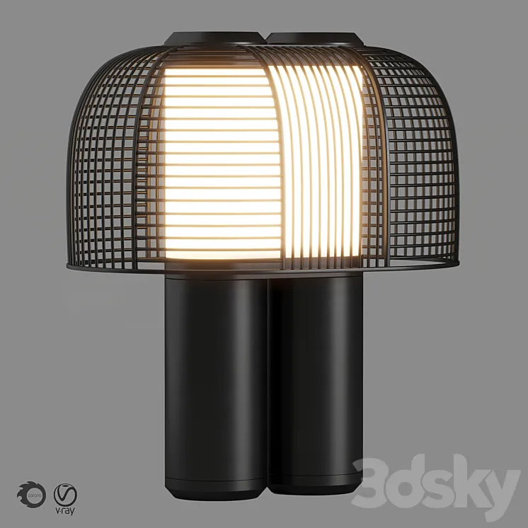 Table lamp YASUKE DCW éditions 3DS Max