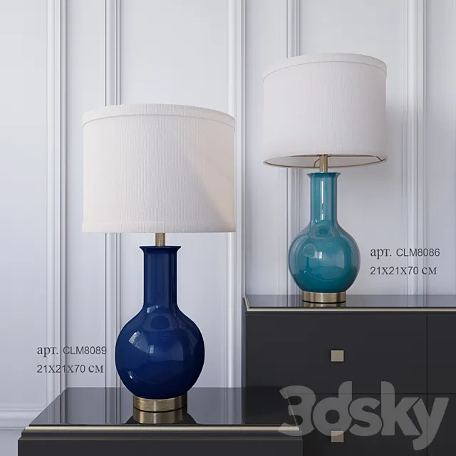 Table lamps Dantone Home: CLM8089. CLM8086 3DSMax File