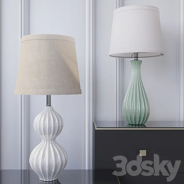 Table lamps Dantone Home: CLM8105 CLM8051 3ds Max
