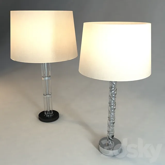 Table lamps Vaughan 3DS Max Model