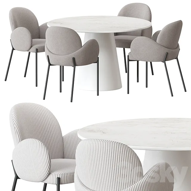 Table Laurie chair Macy 3ds Max