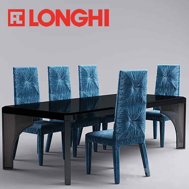 table longhi Rim chair longhi Must table longhi karl 3DS Max