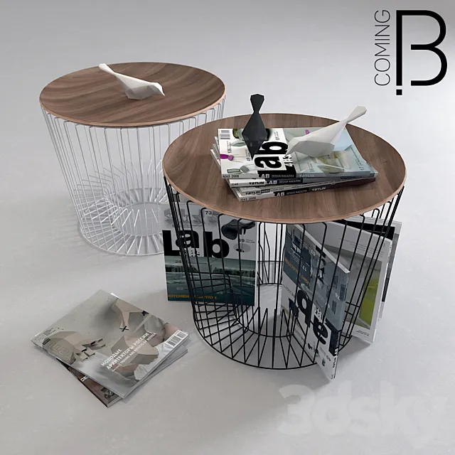 Table MATT COFFEE 3ds Max
