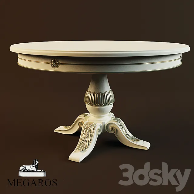 Table Megaros DUCA D’ESTE 3DS Max Model