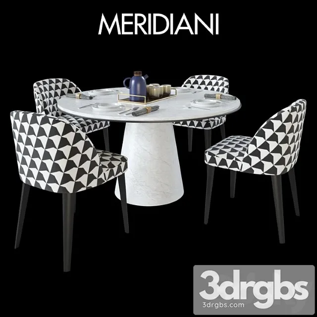 Table Meridiani Owen Chair Meridiani Odette 1 3dsmax Download