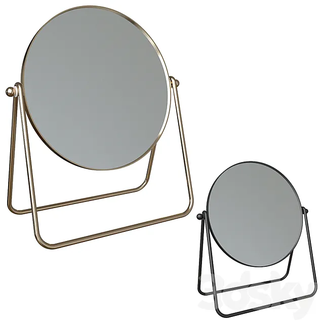 Table mirror from H&M home 3DS Max Model