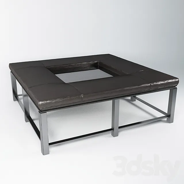 Table-ottoman – Baker – Porter Ottoman 3ds Max