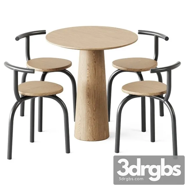 Table POV D 70 by Ton and Ogle Chair by Hayo Gebauer 3dsmax Download