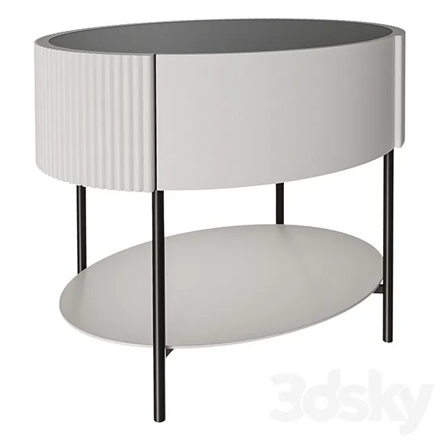 TABLE SCALA WITH MATT TOP 3DS Max Model