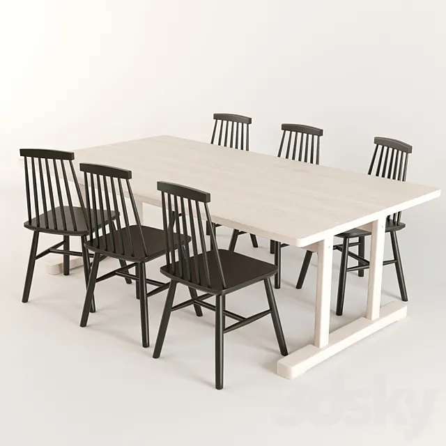 Table Set 3DS Max Model