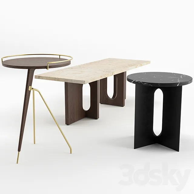 Table Set by MENU 3ds Max
