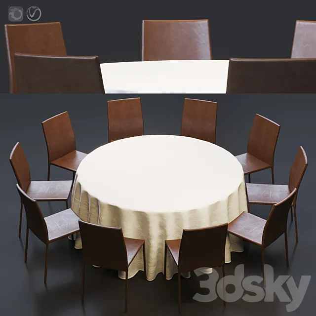 Table set lignet roset 3DSMax File