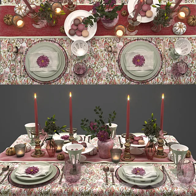 Table setting 002 3ds Max