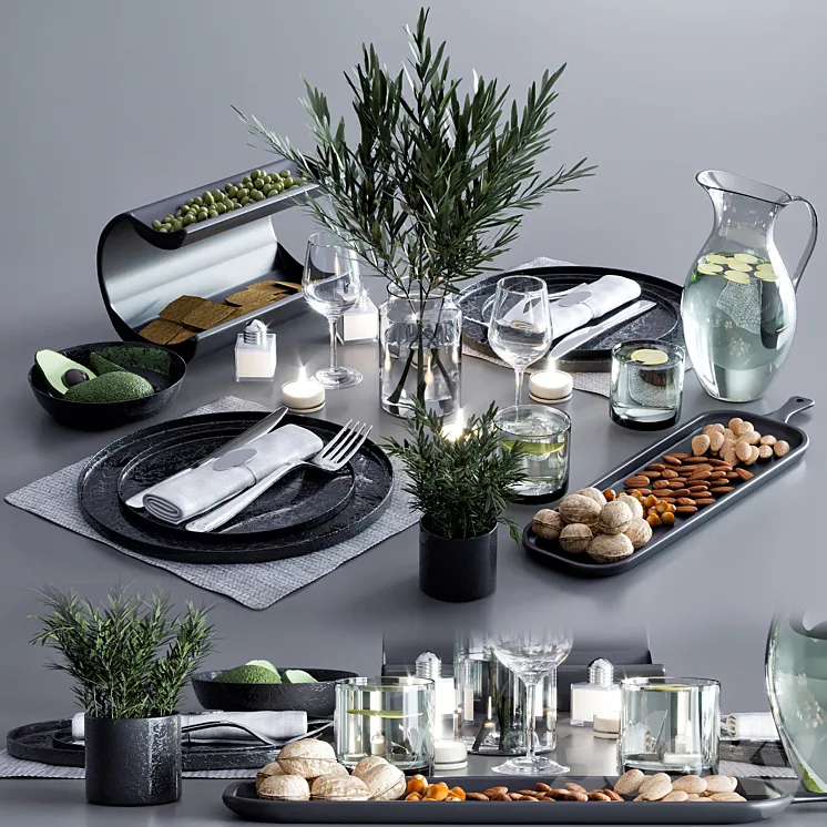 table setting 02 3DS Max Model