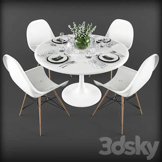 Table setting 02 3ds Max