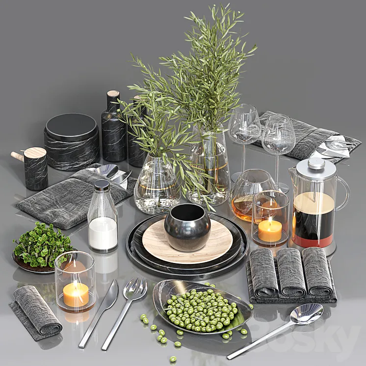 Table Setting 02 3DS Max