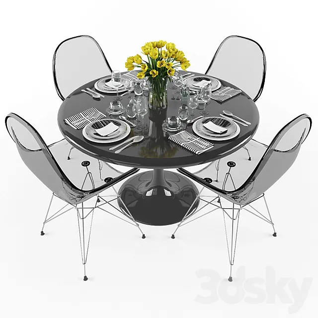 Table setting 03 3ds Max