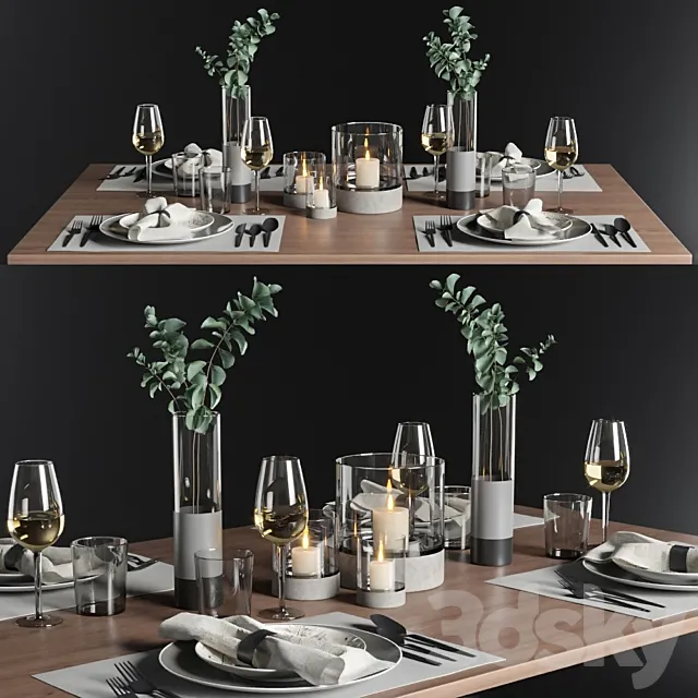 Table setting 1 3DS Max Model