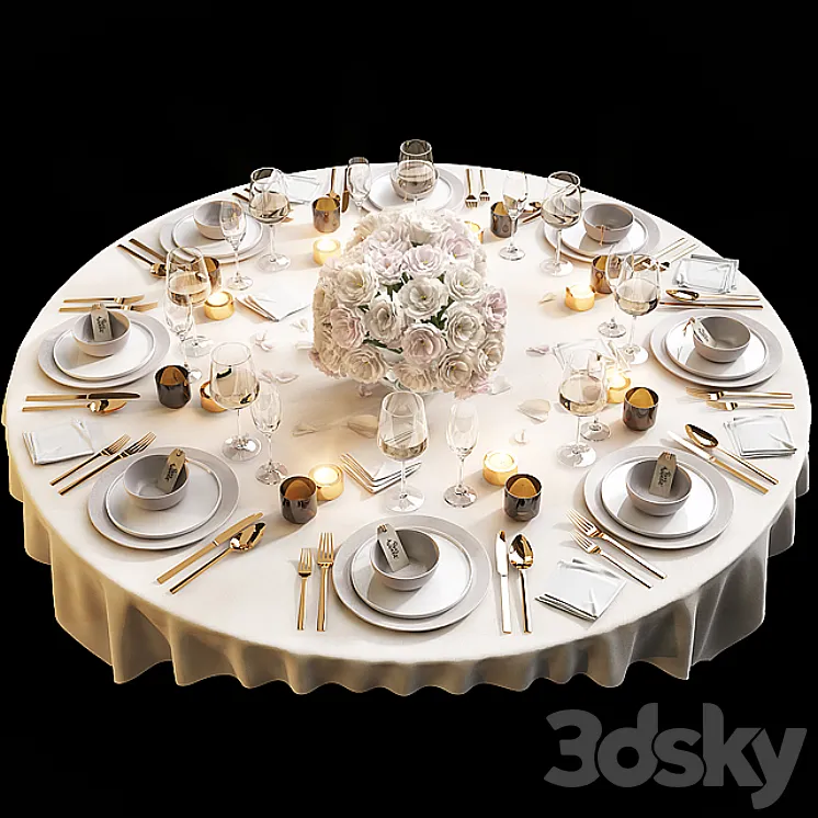 Table setting 11 3DS Max