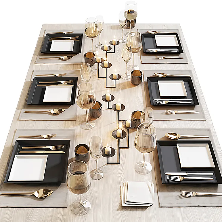 Table setting 12 3DS Max