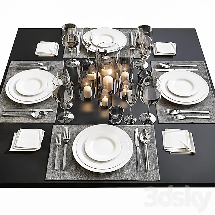 Table setting 14 3DS Max